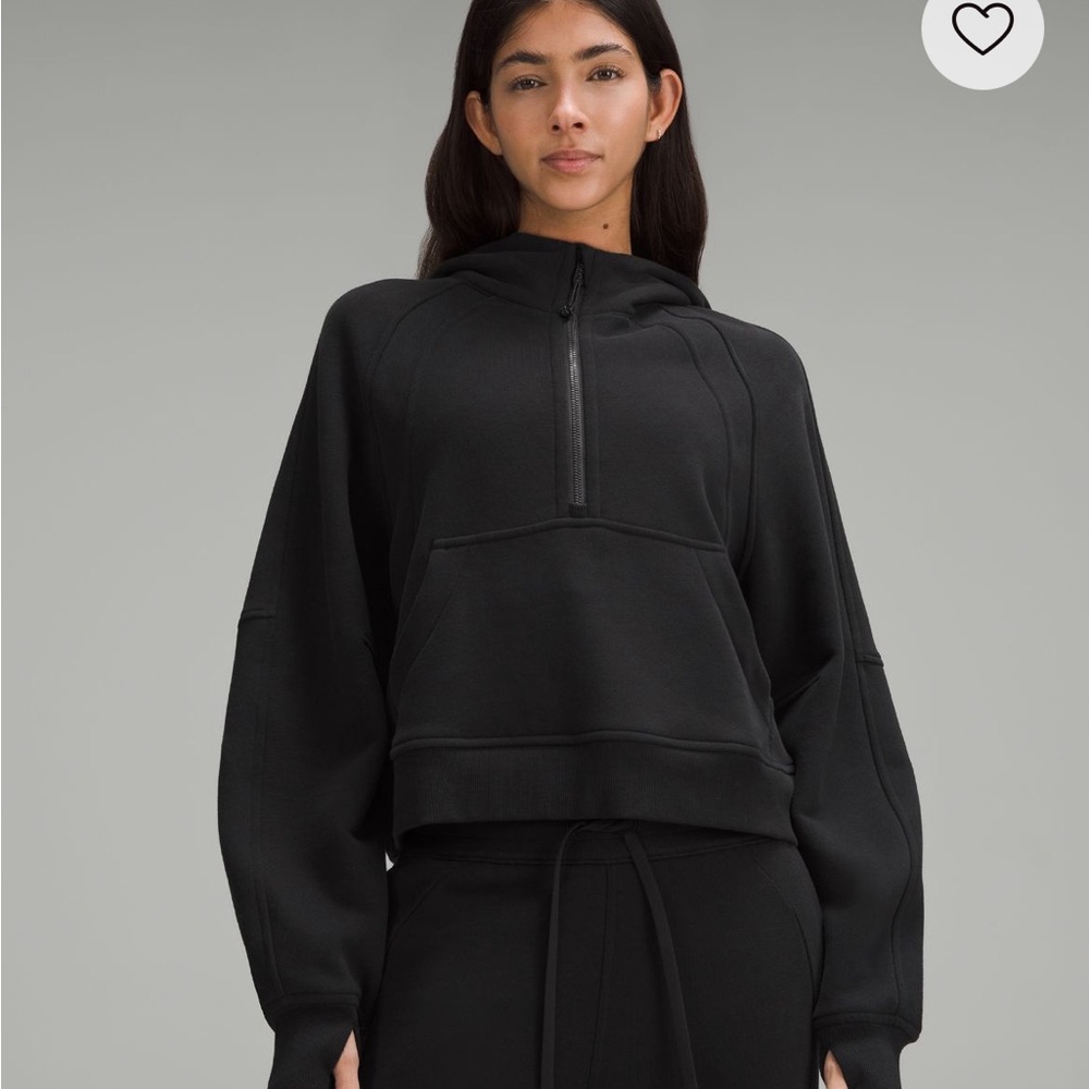 Lululemon Black Scuba Oversized Half-Zip Hoodie